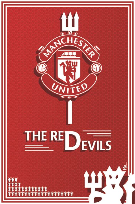 Poster Manchester United, English football team. /// Afiche del ...