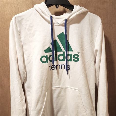 adidas | Shirts | Adidas Tennis Logo Sweatshirt Mens Small | Poshmark