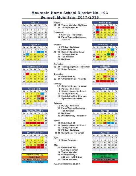 Mountain Home School District Calendar 2023 - Schoolcalendars.net