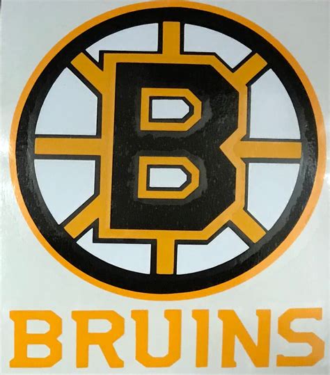 NHL Hockey Boston Bruins Digital Cut Car Decal Window Sticker 5 1/2 in ...