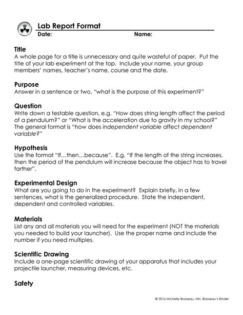 40 Lab Report Templates & Format Examples - Template Lab