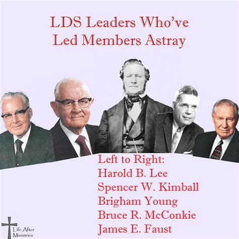 Yes, LDS Church Leaders have Led People Astray - Life After Ministries