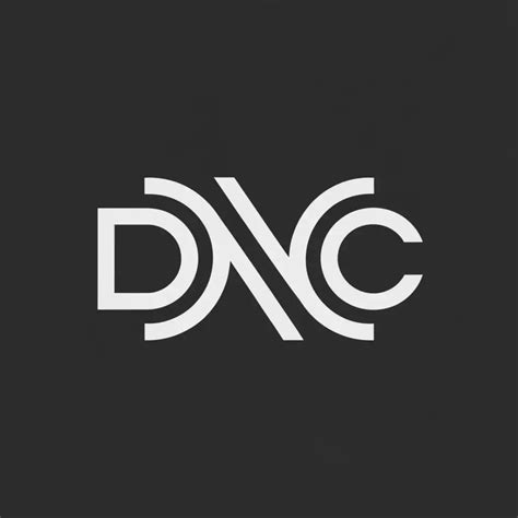 LOGO Design For DNC Cyberpunk Text Style with Minimalistic Clear ...