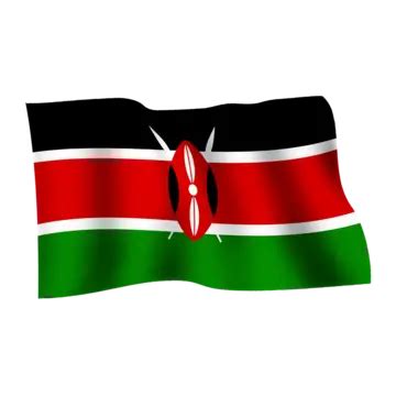 Kenya Flag Waving, Kenya Flag With Pole, Kenya Flag Waving Transparent ...