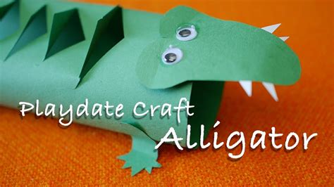 How to Make an Alligator-- Easy Paper Craft - YouTube