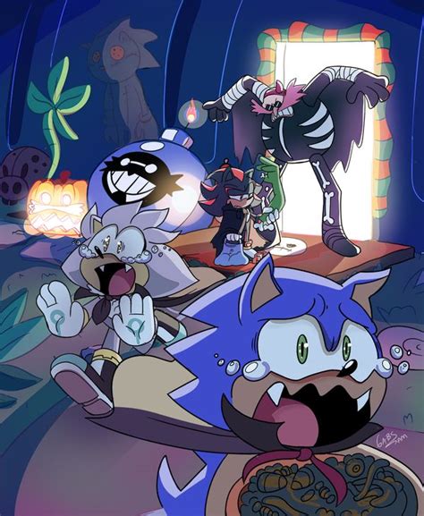 Halloween! by gabs94 | Sonic funny, Sonic and shadow, Sonic the hedgehog