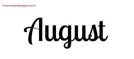 august Archives - Free Name Designs