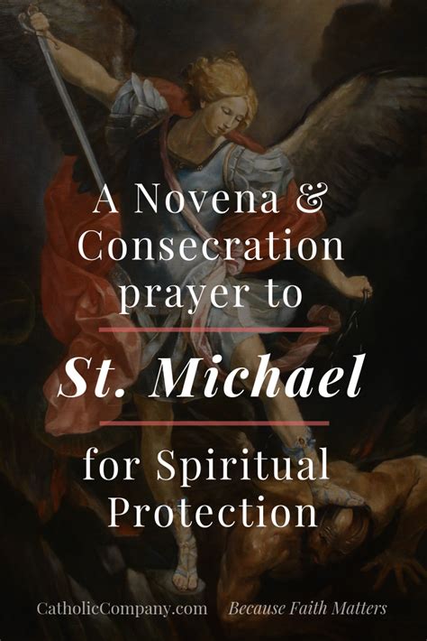 St. Michael Novena & Consecration Prayer for Spiritual Protection ...