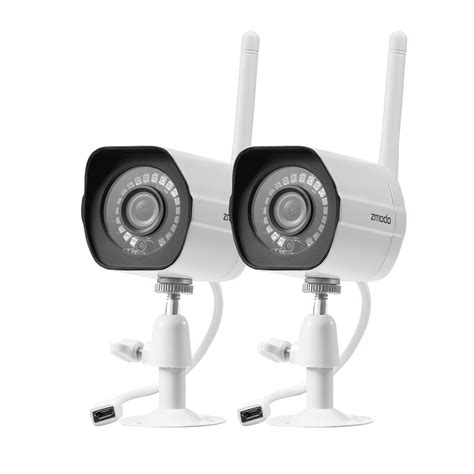 Zmodo 1080p Full HD Outdoor Wireless Security Camera System, 2 Pack Smart Home Indoor Outdoor ...