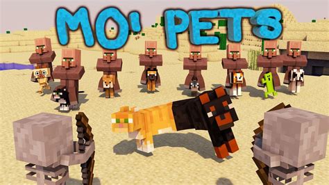 Minecraft | MO' PETS MOD Showcase! (Baby Pets, DogCatPlus, Minions) - YouTube