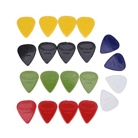 20PCS New 0.96mm Thick Guitar Picks Guitar Plectrums Nylon Material ...