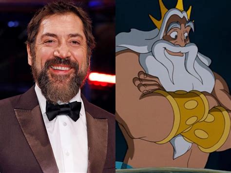 Javier Bardem says he was relieved that he didn't have to be shirtless while playing King Triton ...