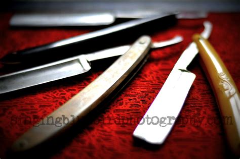 vintage barber blades print photograph straight razor wall art home decor barber shop razor ...