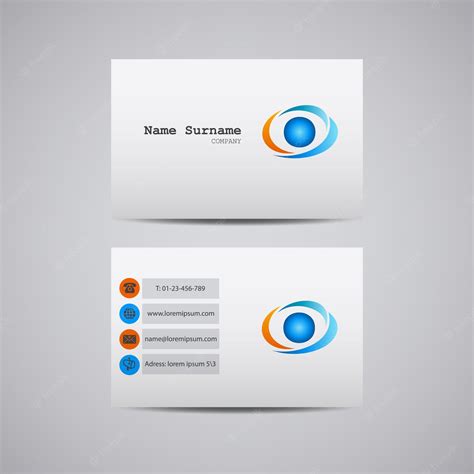 Premium Vector | Vector abstract creative business card with company ...