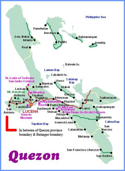 San Antonio Quezon Province Map - Zip Code Map