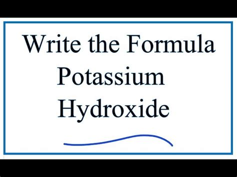 Potassium Hydroxide Structure