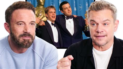 Watch Ben Affleck & Matt Damon Break Down Their Careers | Career ...