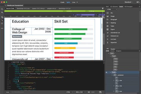 Adobe Dreamweaver 2021 - Supported File Formats