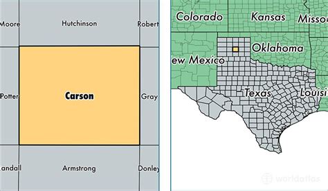 Carson County, Texas / Map of Carson County, TX / Where is Carson County?