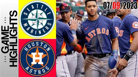 Astros vs Mariners FULL GAME HIGHLIGHTS | MLB To Day July 09, 2023 ...