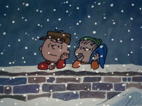 Charlie Brown Christmas Charlie Brown Snowing Peanuts Sad | GIF | PrimoGIF