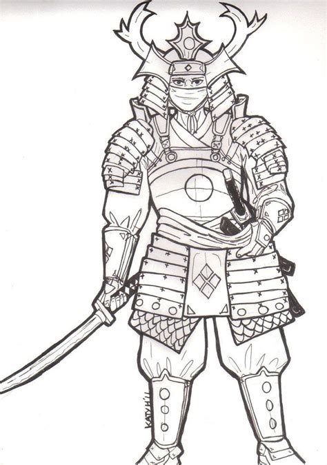 Japanese Samurai Drawings | Samurai Armor Test 1 by HelloKaty2007 | Samurai drawing, Armor ...