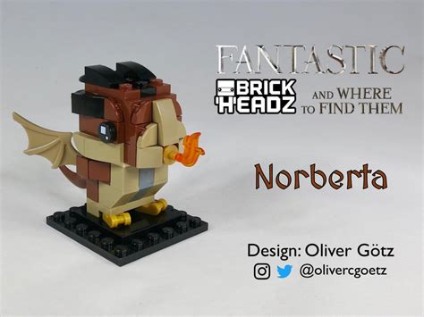 LEGO MOC Fantastic BrickHeadz and Where to Find Them: Norberta the Norwegian Ridgeback Dragon by ...