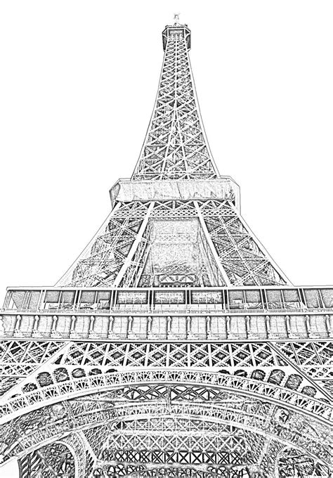 Stock Pictures: Eiffel Tower sketches and silhouettes