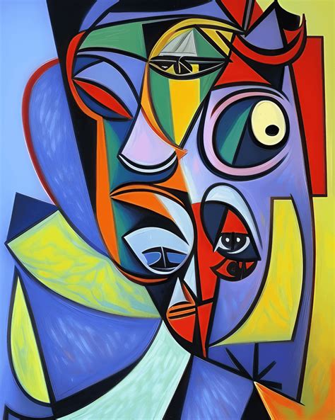 Pintura de arte abstracto de Pablo Picasso · Creative Fabrica