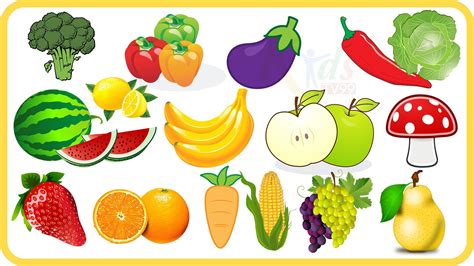 Learn Fruits And Vegetables For Kids