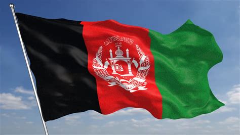 Flag Of Afghanistan Beautiful 3d Animation Of The Afghanistan Flag With ...