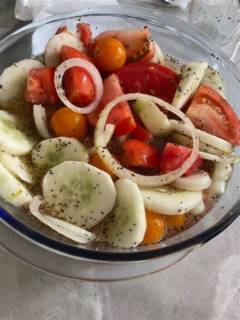 Marinated Cucumbers, Onions, and Tomatoes - All We Cook