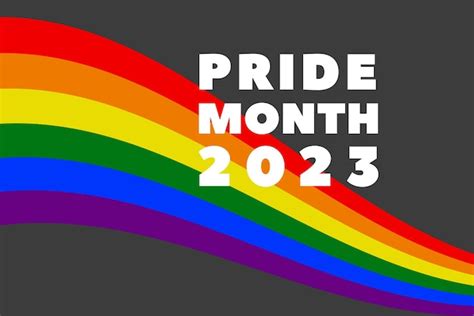 Premium Vector | Pride Month 2023 Freedom rainbow LGBT flag on femme ...