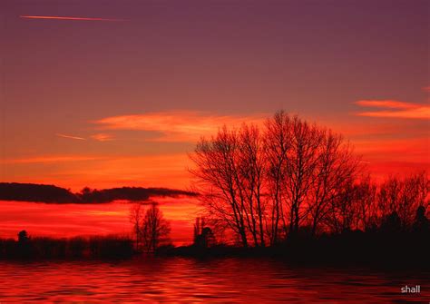 "Red Sky at Night..." by shall | Redbubble