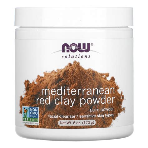 Now Foods, Solutions, Mediterranean Red Clay Powder, 6 oz (170 g) - iHerb