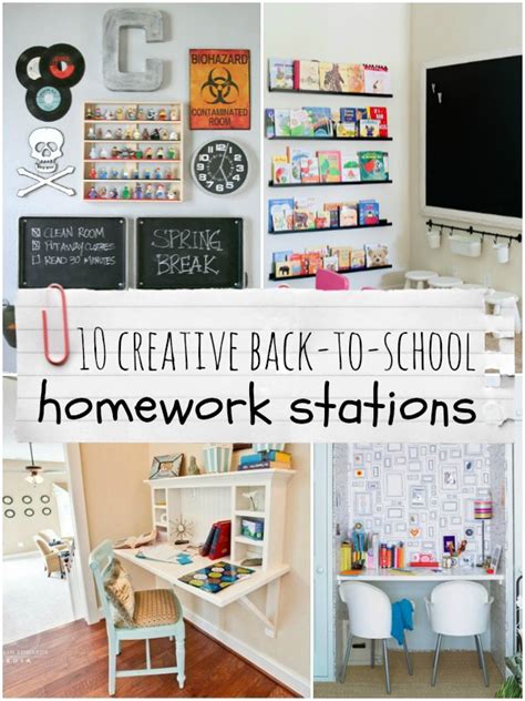 Top Ten Creative Homework Station Ideas | Remodelaholic