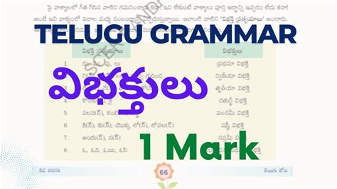 విభక్తులు |Telugu grammar |Vibhaktulu - YouTube