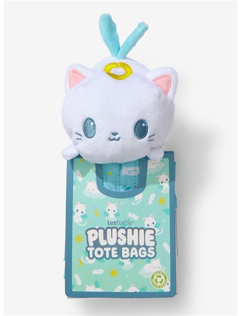 TeeTurtle Angel Cat Plush Reusable Tote Bag | BoxLunch