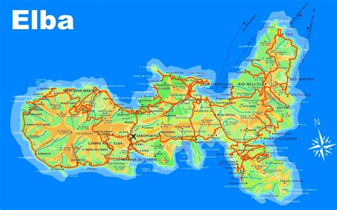 Elba tourist map | Tourist map, Map, Italy map