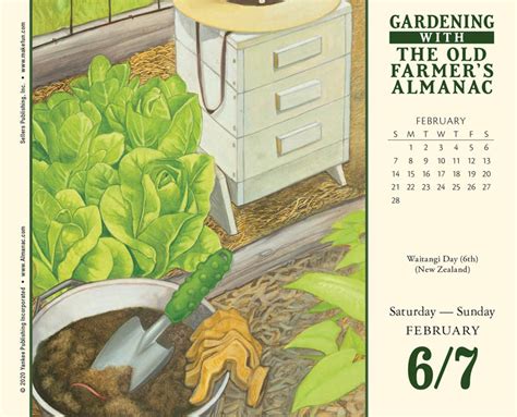 Farmers Almanac Calendar Gardening - Customize and Print