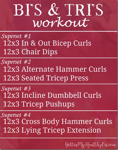 Biceps and Triceps Workout