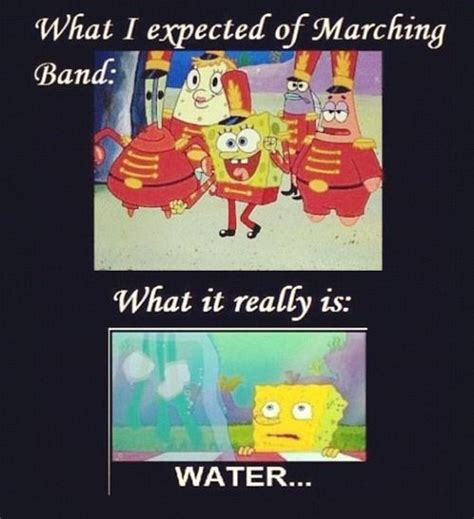 Even spongebob loves marching band! | Marching band, Marching band ...