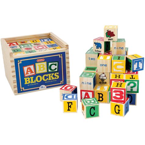 New Schylling Large Abc Alphabet Blocks Set Toy Gift Baby Boy Girl ...