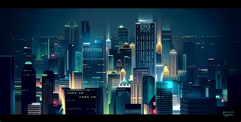 Skylines wallpapers on Behance