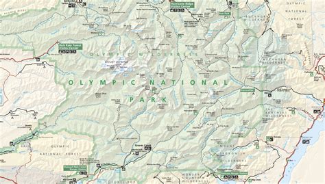 Olympic National Park Map - Hike 734