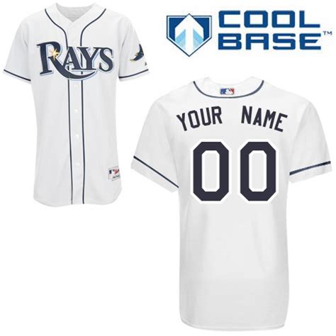 Rays Customized Authentic White Cool Base MLB Jersey (S-3XL ...