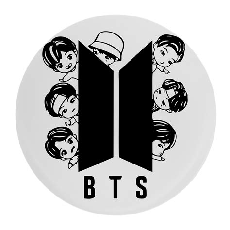 BTS Svg, Kpop Star Svg, Clean Cut Svg File, BTS Silhouette Logo SVG - Etsy Canada | Sketsa ...