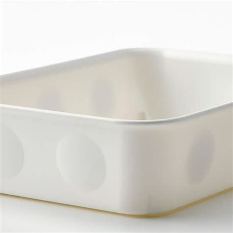 NOJIG Organizer, plastic/white, 6x7 ¾x2" - IKEA