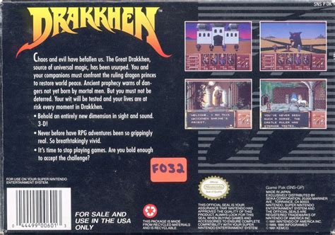 Drakkhen (1991) SNES box cover art - MobyGames