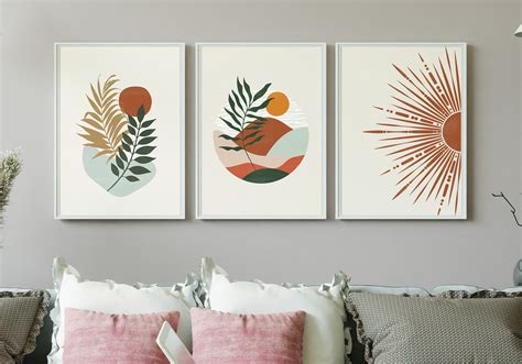 Boho Art Set of 10 Prints Gallery wall art set Modern Home | Etsy